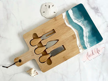 Load image into Gallery viewer, Ocean Cheeseboard with magnetic tools