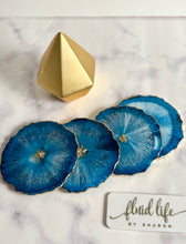 Load image into Gallery viewer, Geode inspired coasters
