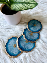 Load image into Gallery viewer, Geode resin Coasters
