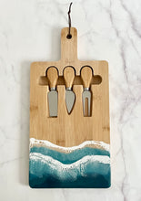 Load image into Gallery viewer, Ocean Cheeseboard with magnetic tools
